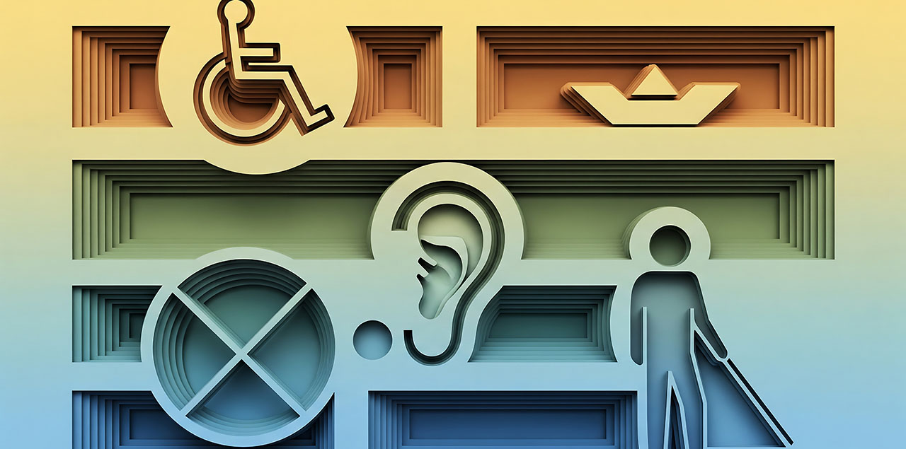 Inclusive design showcasing diversity and accessibility 